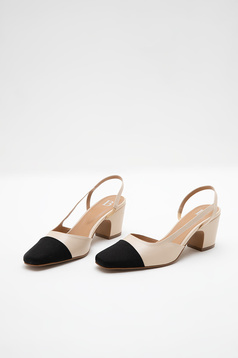 loeil two tone slingback