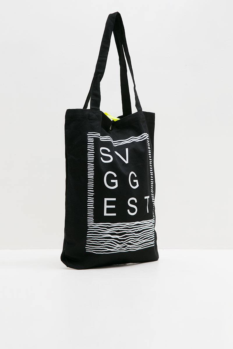basic black tote bag
