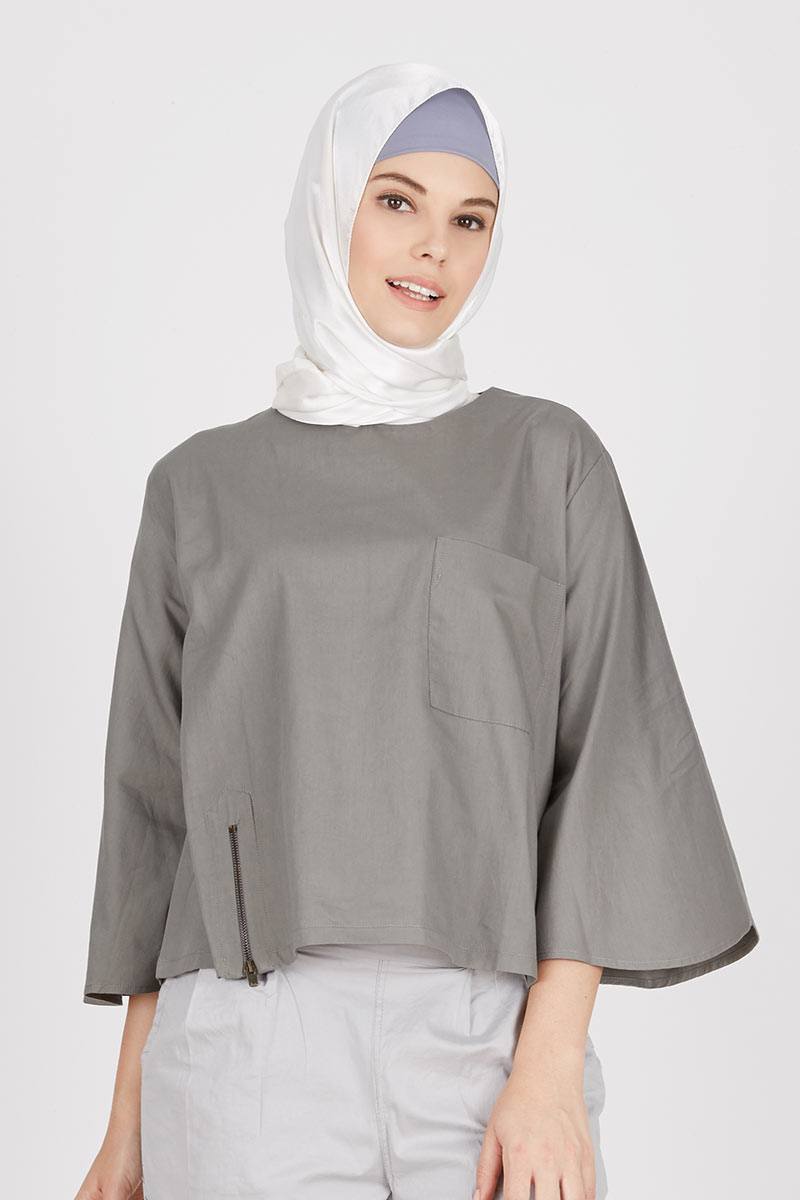 Sell Mika Top Dark Grey Exclusive-collections | Hijabenka.com