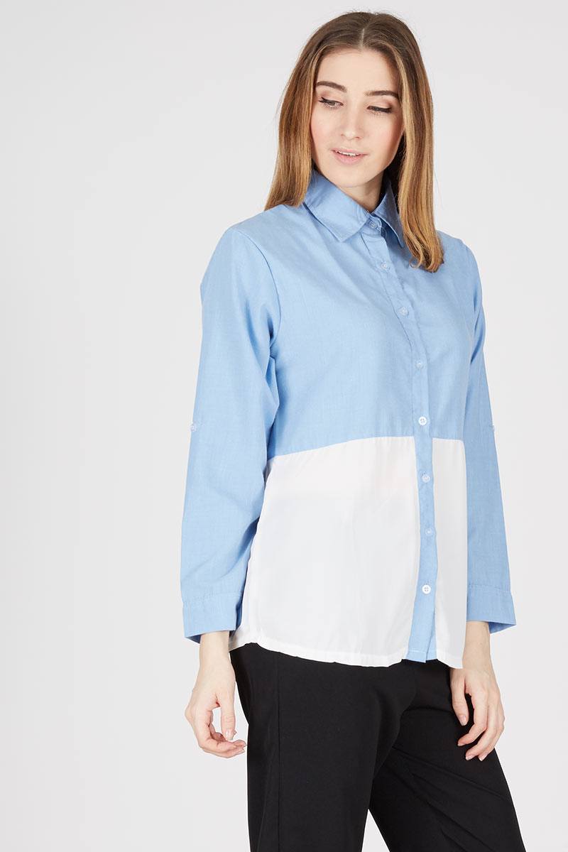Sell PA Long Sleeve Two Tone Shirt 