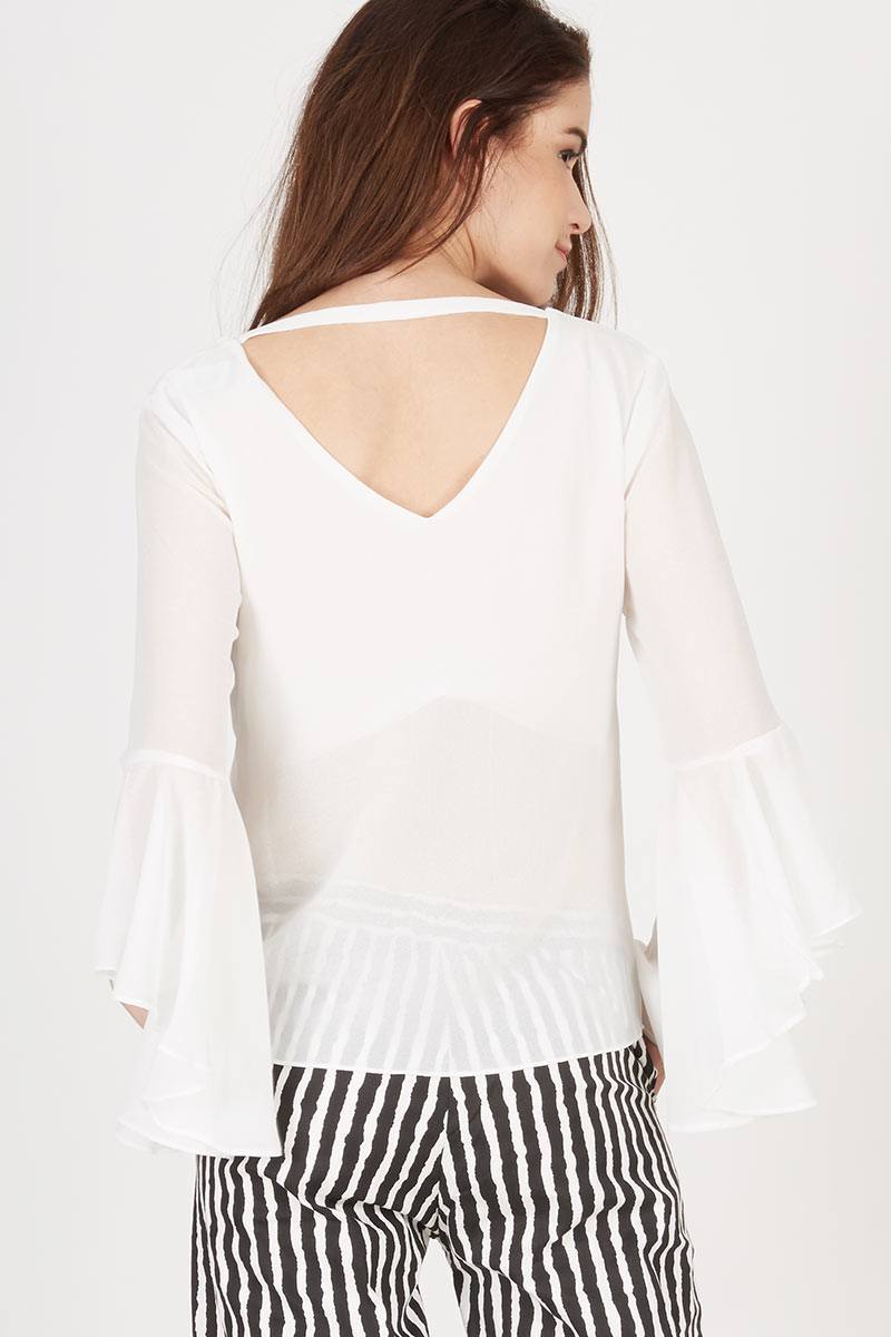 Sell TS Bell Sleeve Blouse White Tops 