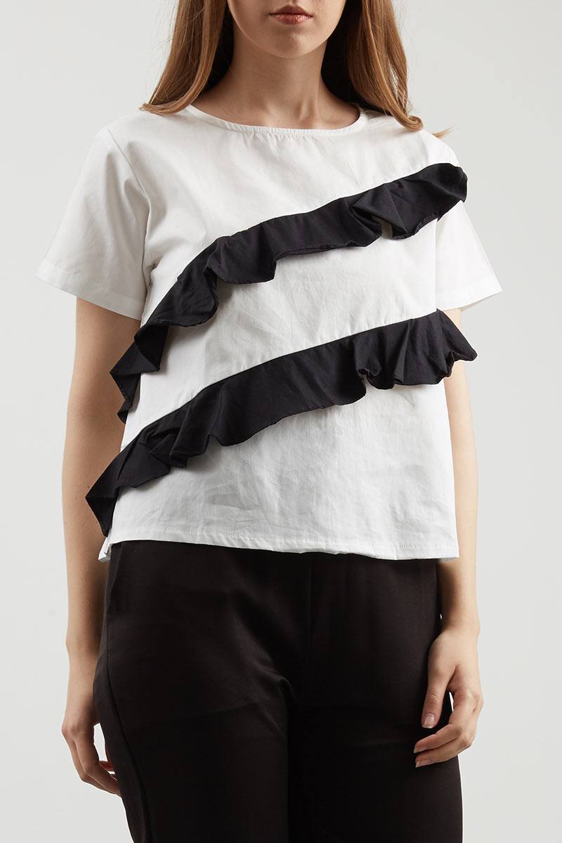 baju ruffle top
