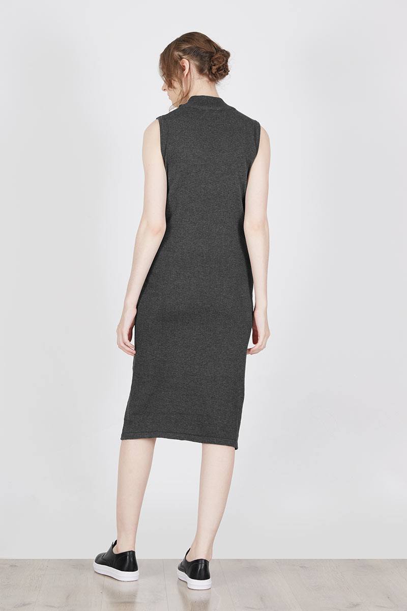 Sell Hensell Dark Grey Knit Dress 
