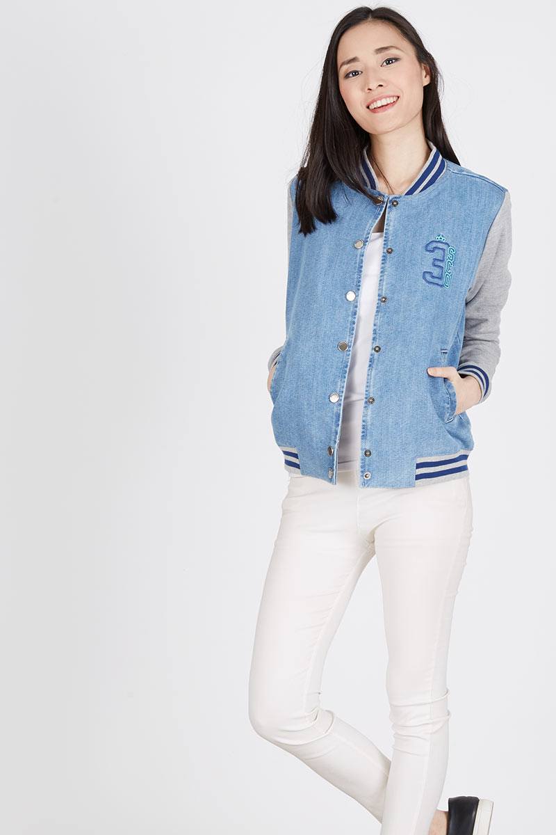 Sell Denim Fleece Jacket 101091625 