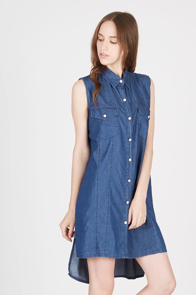 Sell Sleeveless Denim Dress Dresses 