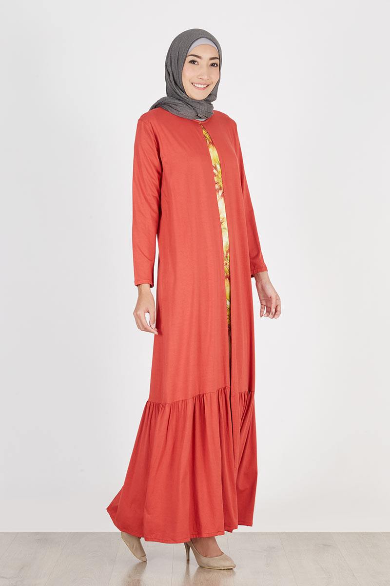 Sell Hasanah Bunga Orange Bata Nursing Wear Dresses-and 