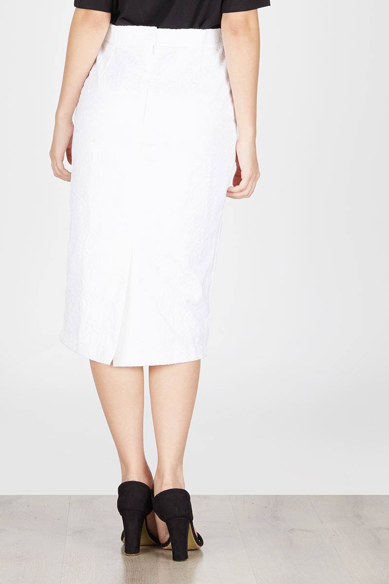 white pencil skirt
