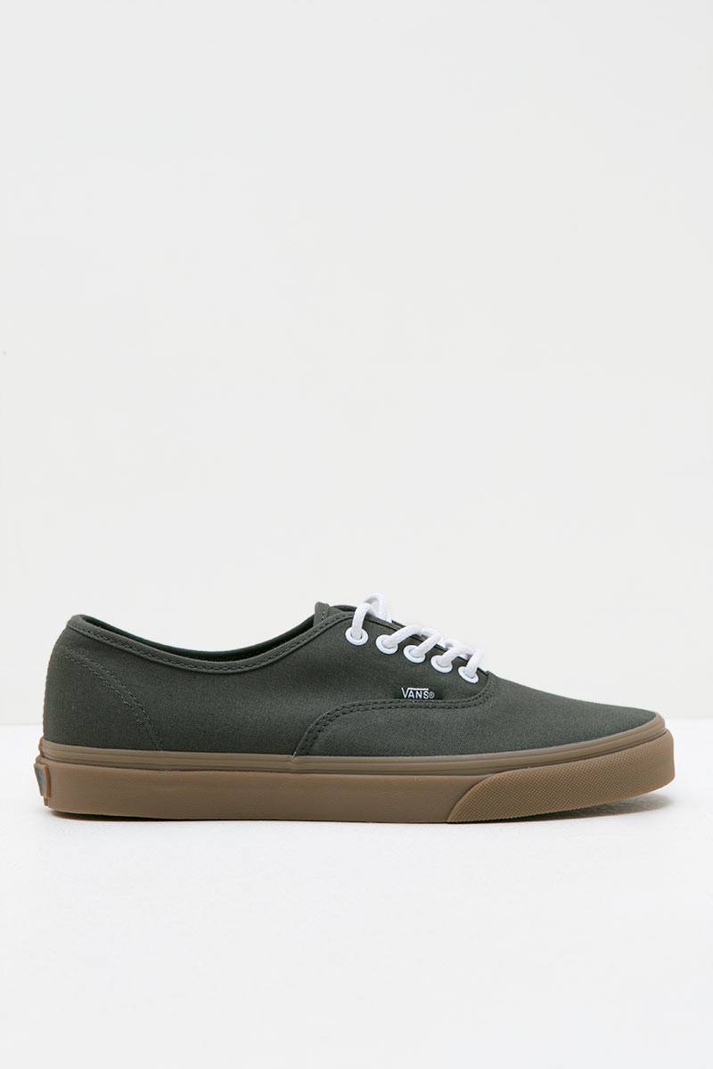 Vans authentic clearance green gum sole