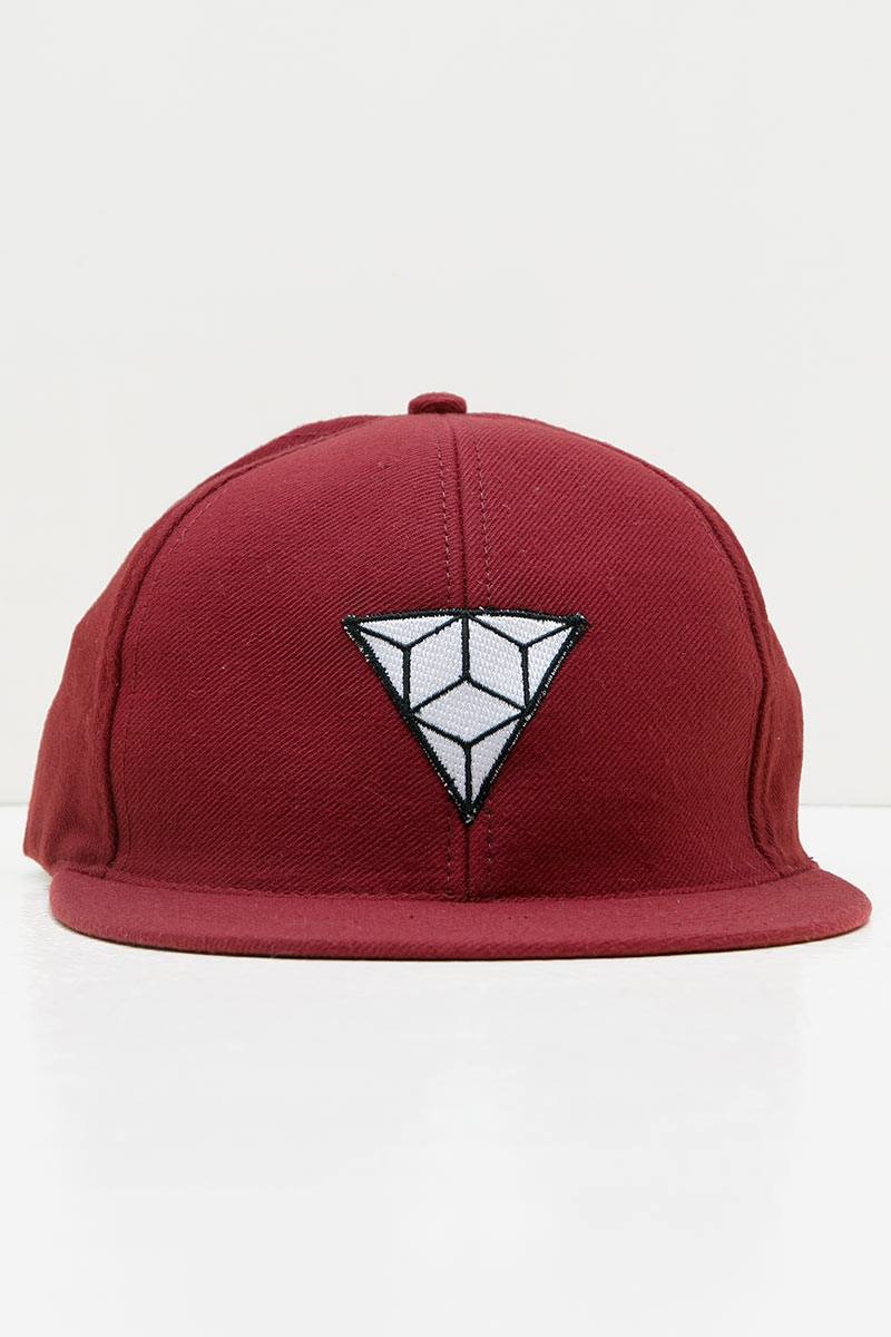 Sell Men Triangle Maroon Snapback Hats 