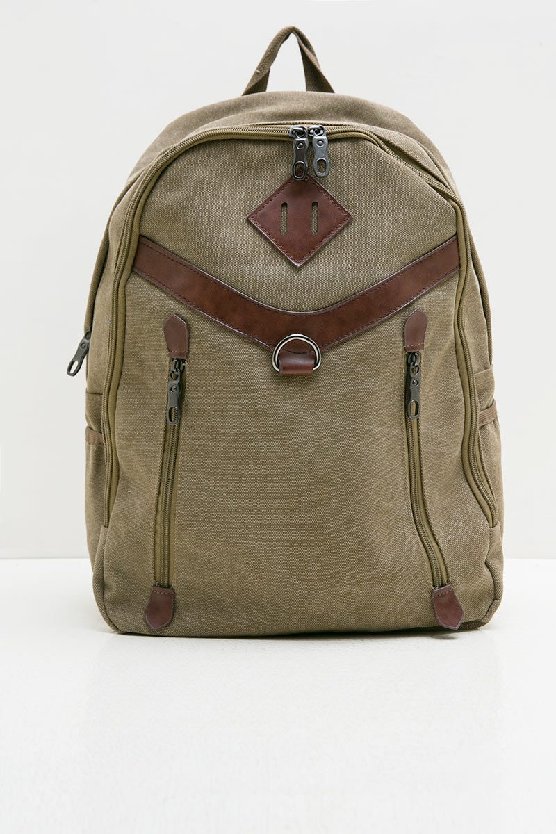khaki backpack mens