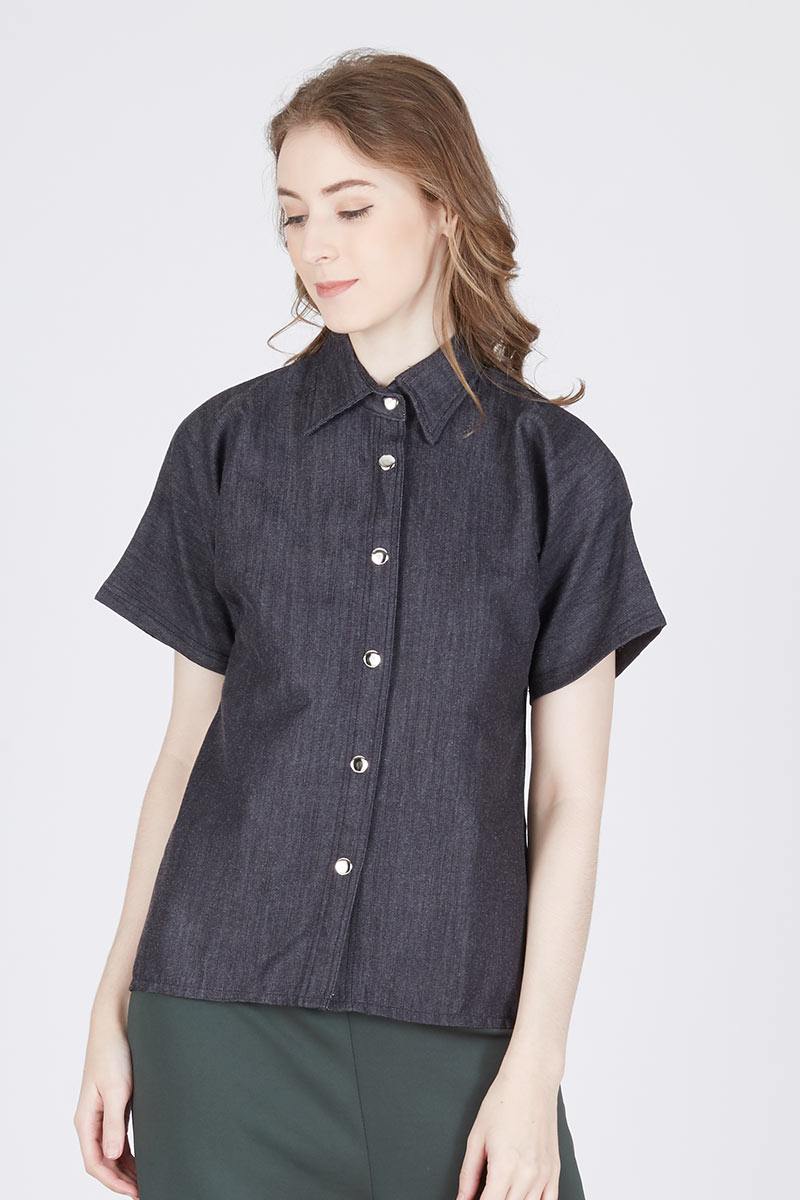 black denim shirts womens