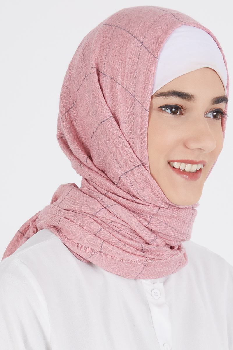 Jilbab Pashmina Dusty Pink