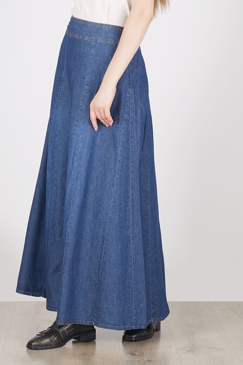 long skirt denim