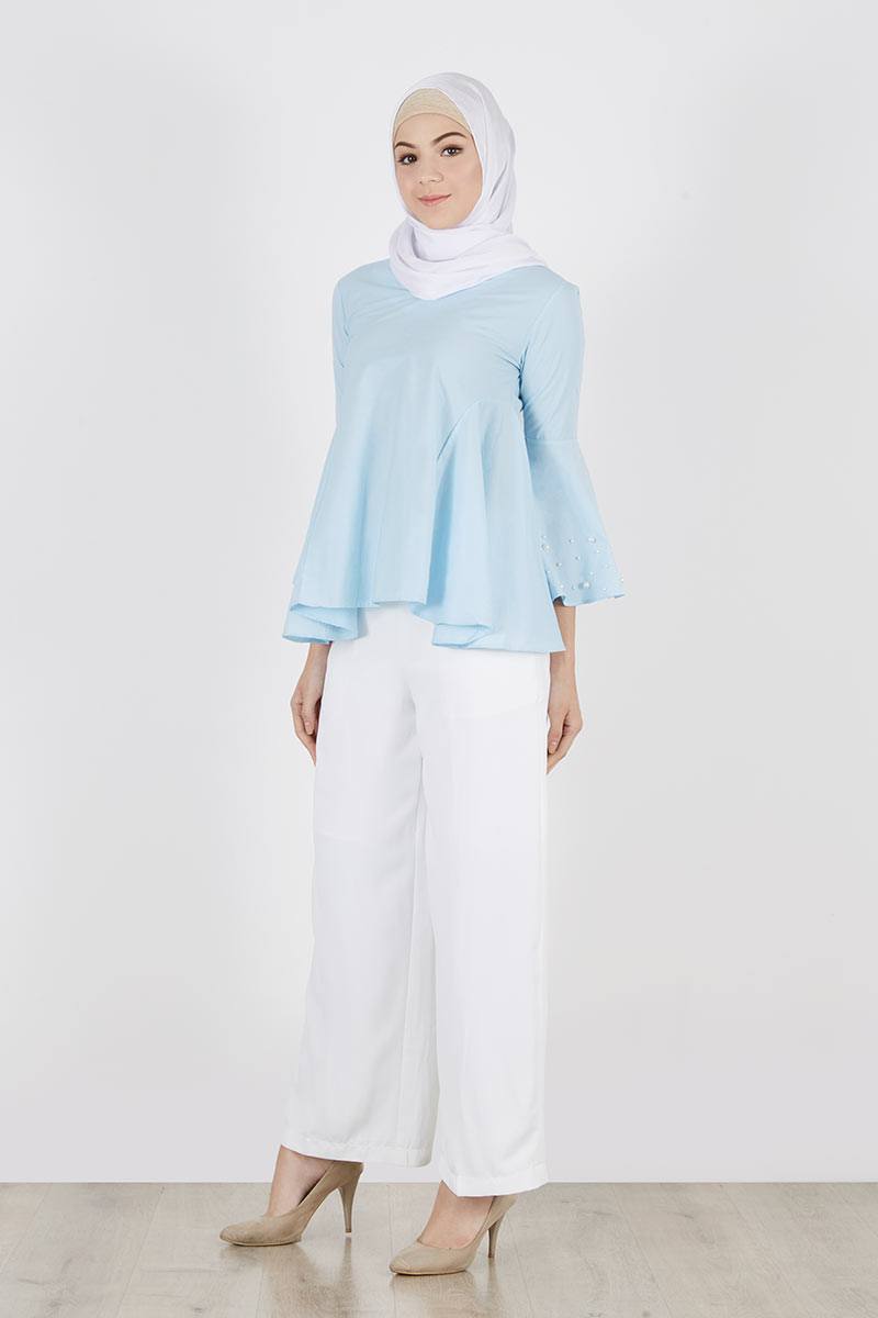 Sell Jasmine Top Baby Blue Tops | Hijabenka.com