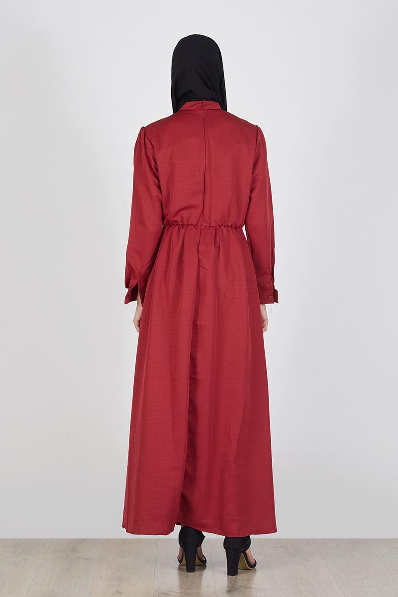 Sell Rania Dress Maroon Dresses-and-jumpsuit  Hijabenka.com