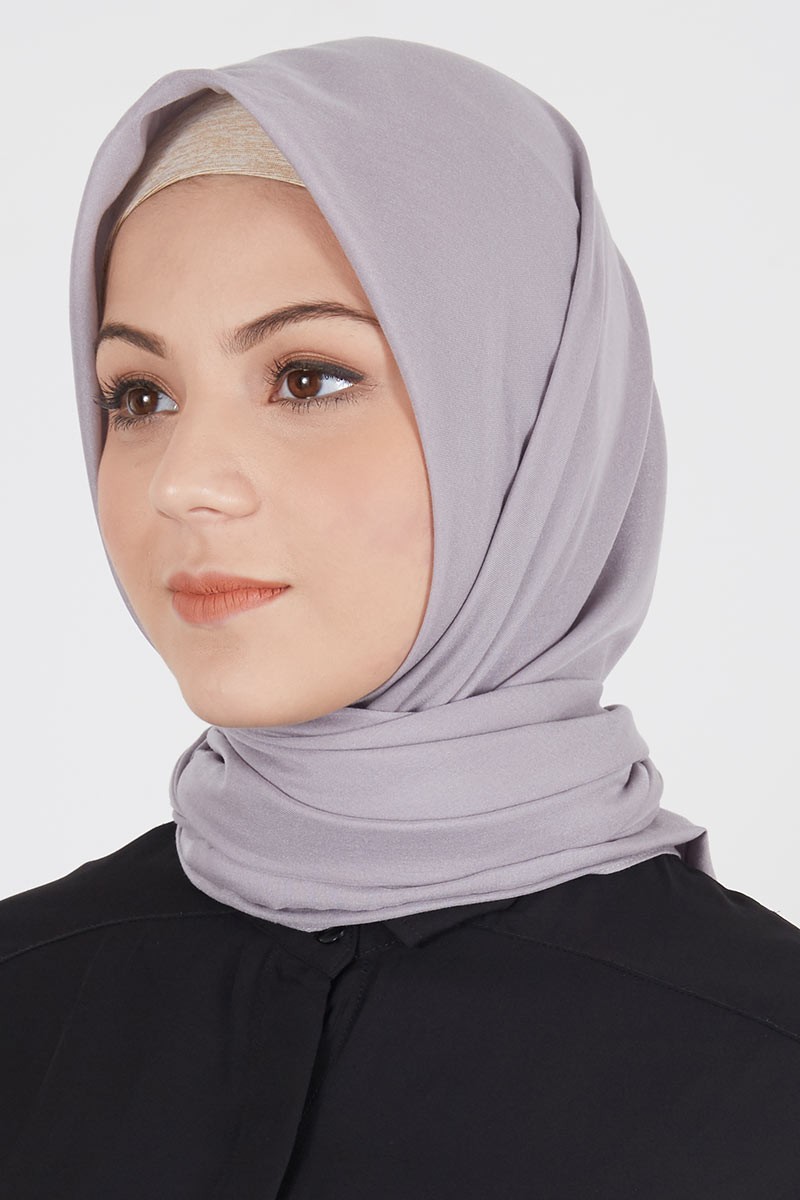 Sell Kerudung Segiempat Medium Grey Square-hijab