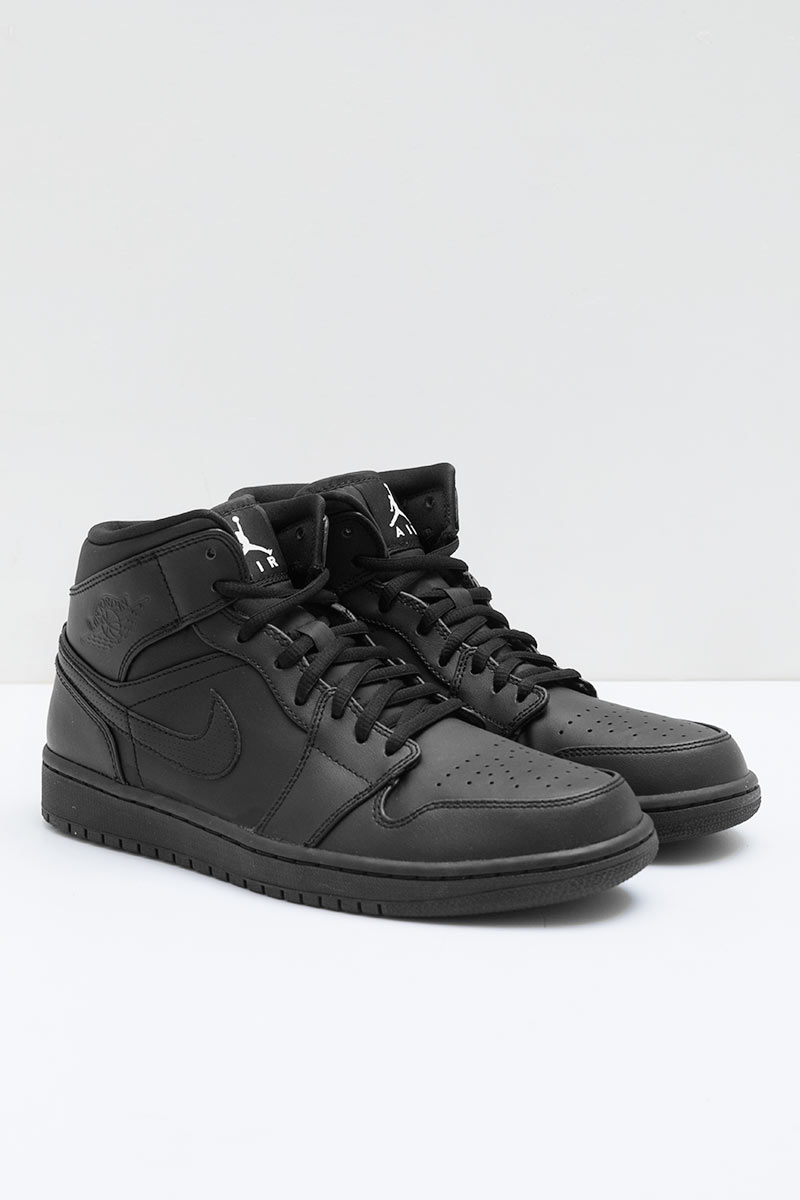 Sell Nike Air Jordan 1 Mid Black Men Sneakers | Berrybenka.com