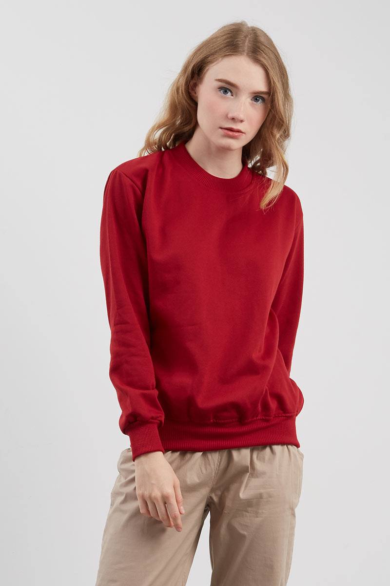 Sell BASIC SWEATER IN MAROON Sweaters | Berrybenka.com