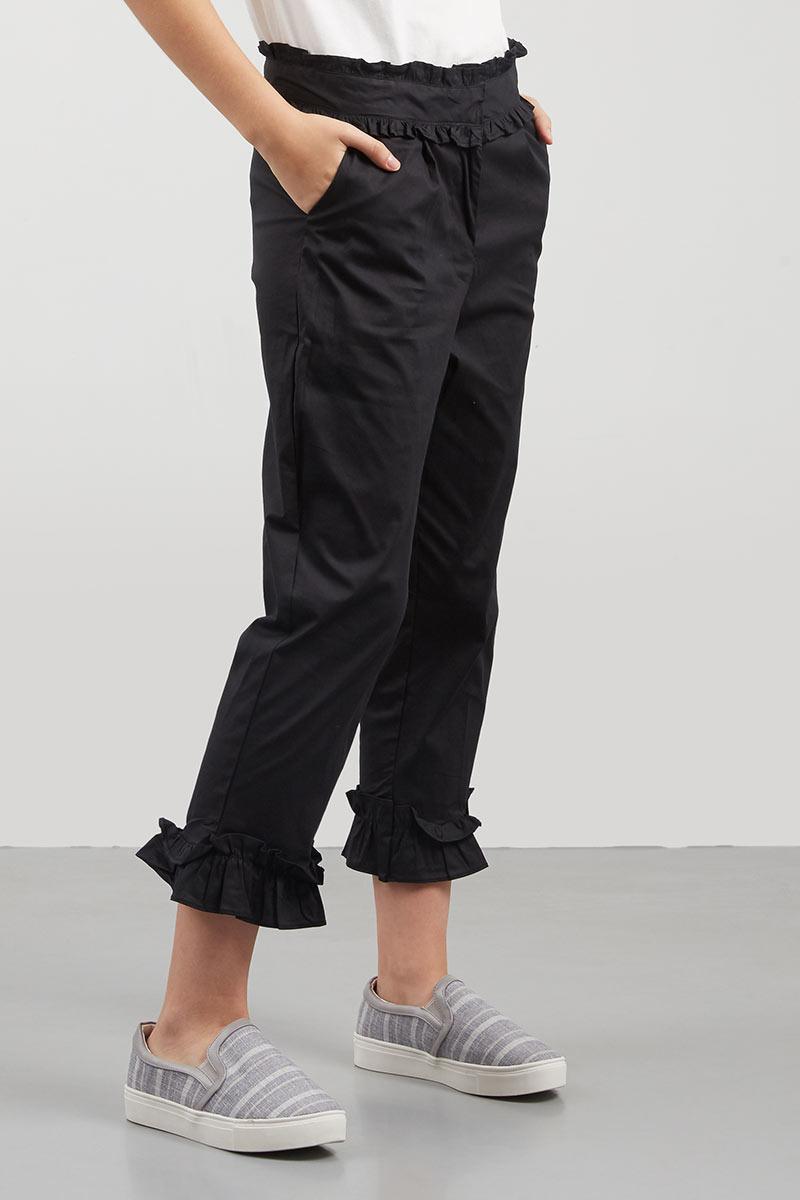Sell Winly Ruffle Pants Black Long 