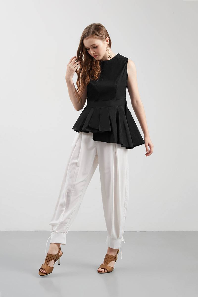 Sell Wella Layered Top Black Blouse  Berrybenka.com
