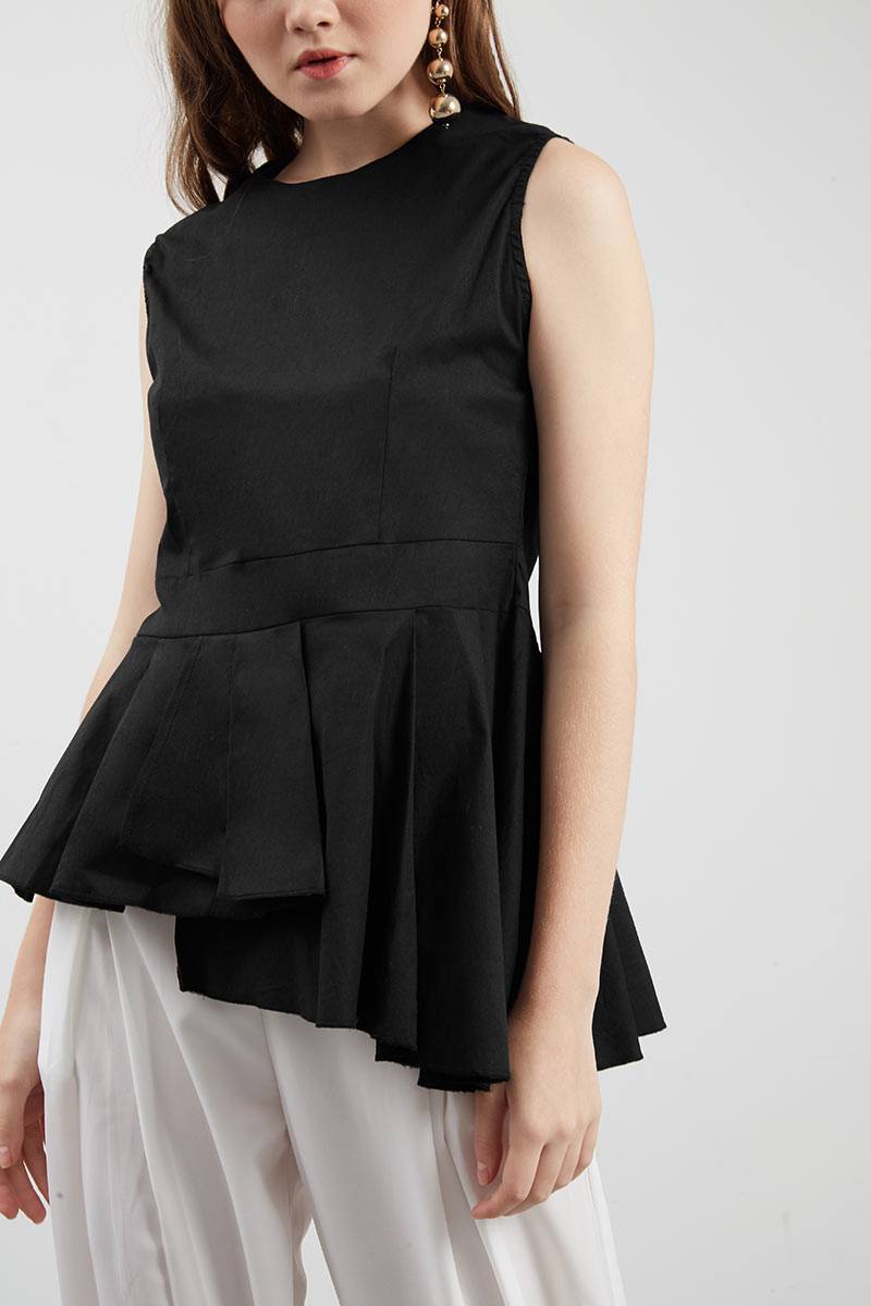 Sell Wella Layered Top Black Blouse  Berrybenka.com
