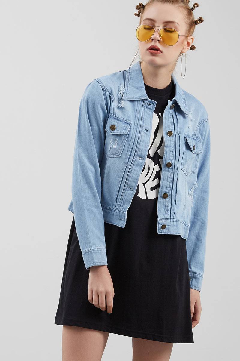 Sell Denim Jacket Destroy Wash 