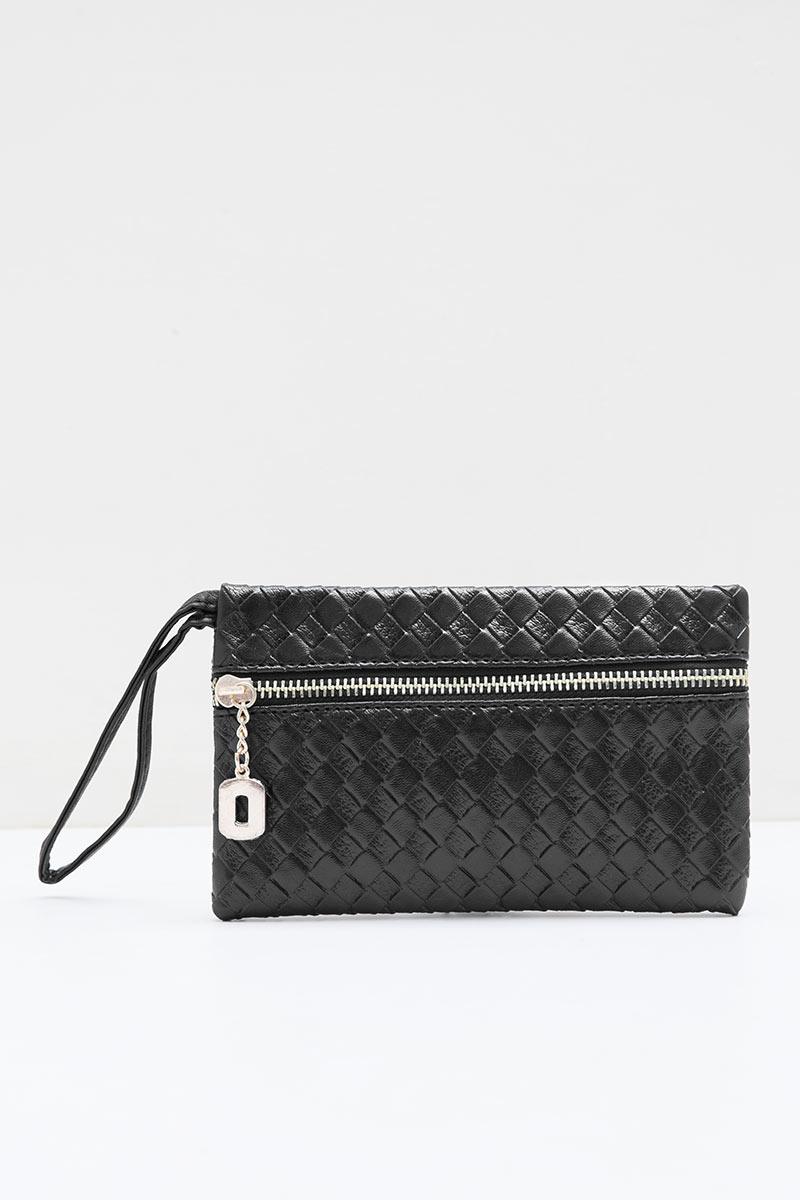 black mini clutch
