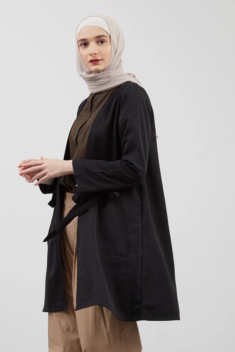 Sell Asami Coat Black Outerwear  Hijabenka.com