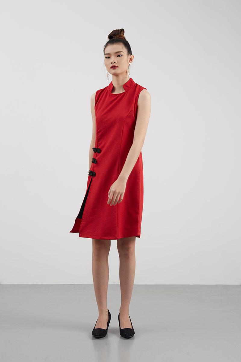 Sell Cecilia Cheongsam Dress Red Mini-dresses  Berrybenka.com