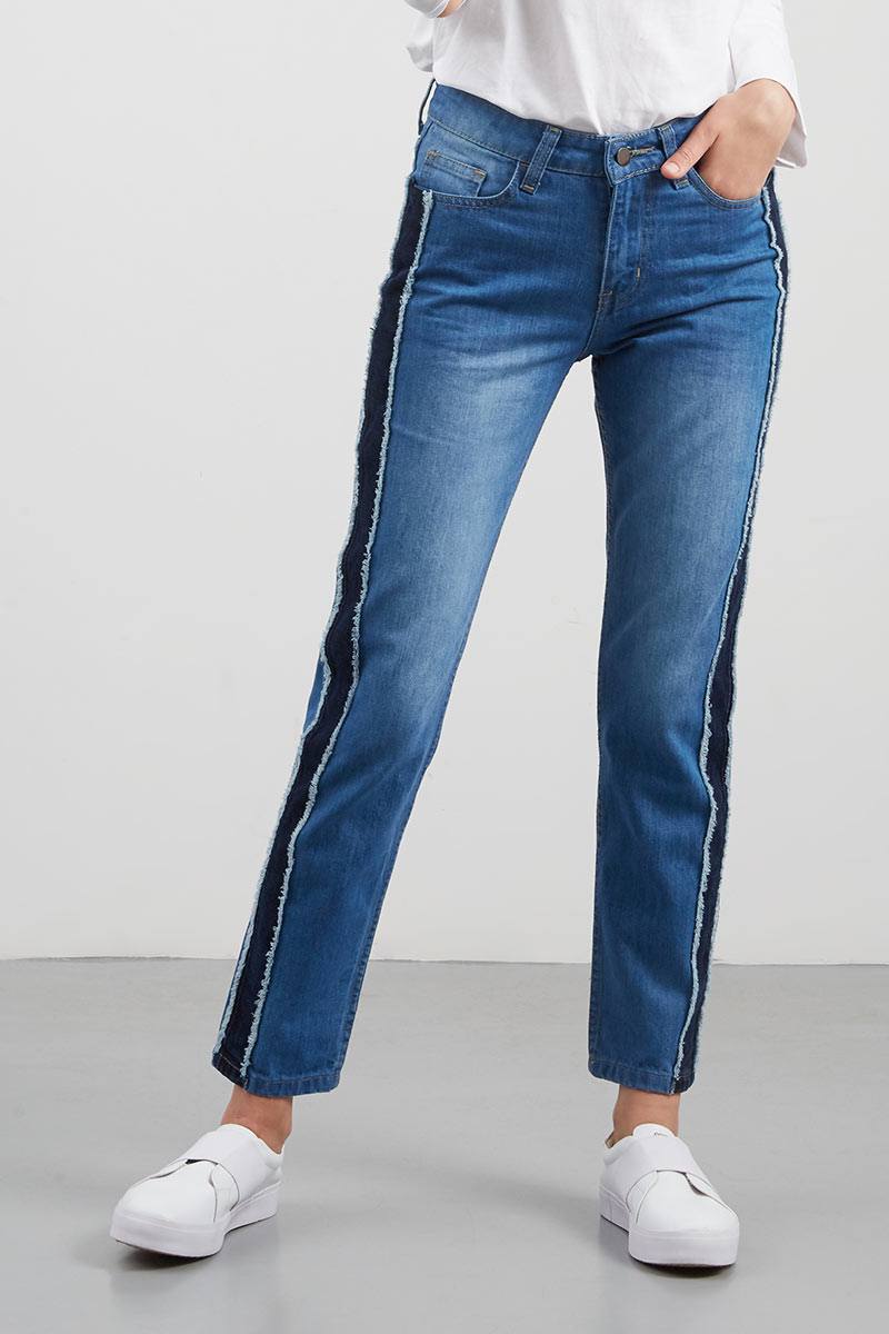 Sell Cade Two Tone Denim Pants Blue 