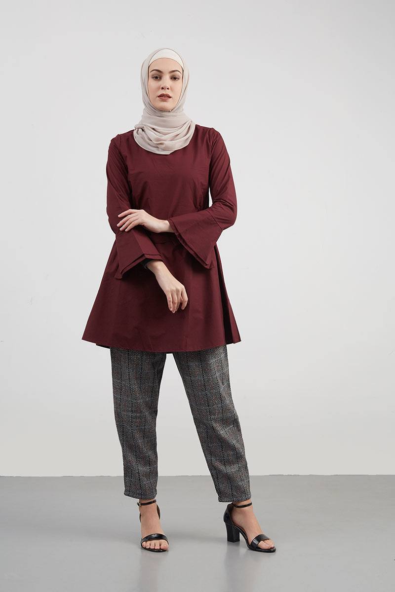 Sell Haway Top Maroon Tops  Hijabenka.com