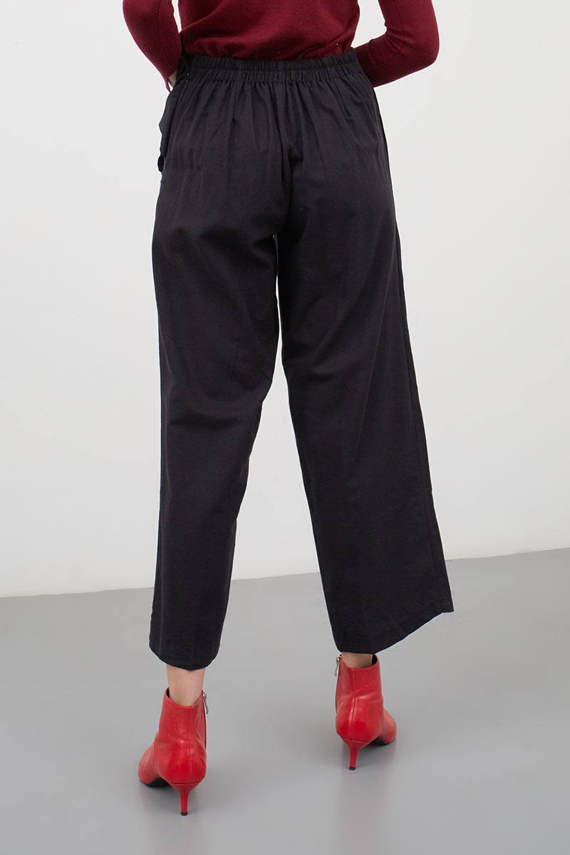 Sell Linen Cullote Black Long-pants 