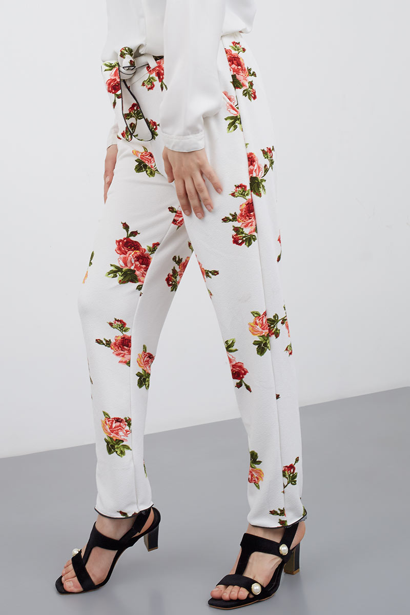 Sell Staya Flower Pants White Long 