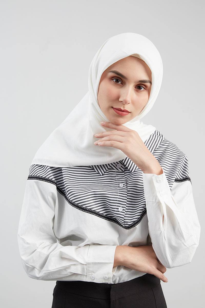 Sell Lavva Square White Hijab essential Hijabenka com