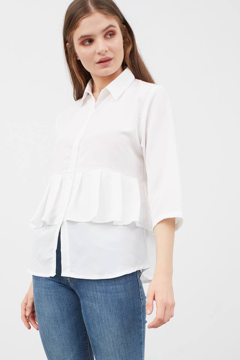 Sell Valera Ruffle Shirt White Women 