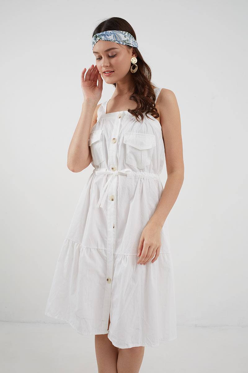 Sell Tamzo button up pleated dress 