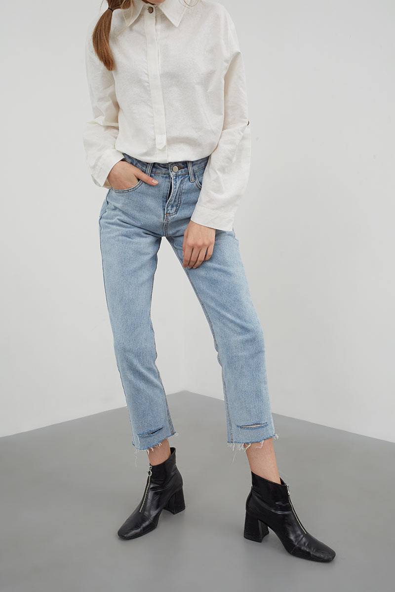 Sell Towdy unfinished boyfriend jeans 