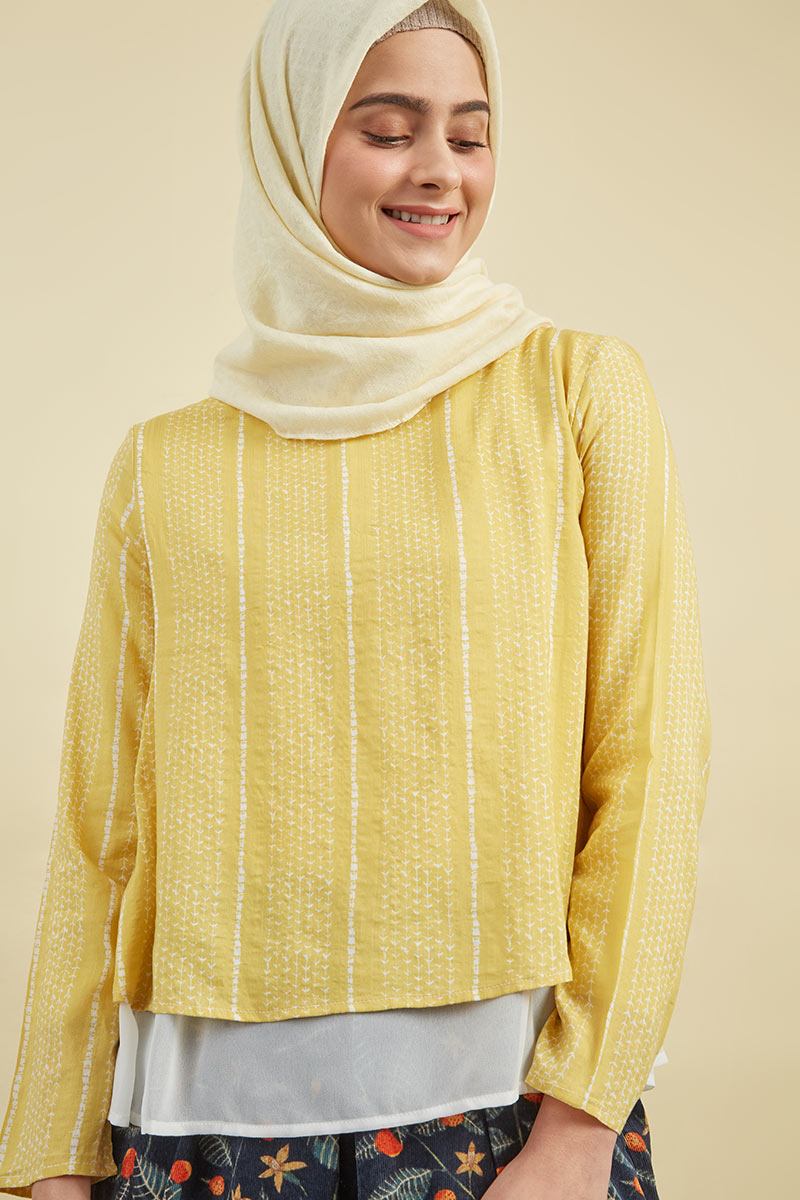 Sell Milly Jules Top Yellow Tops  Hijabenka.com