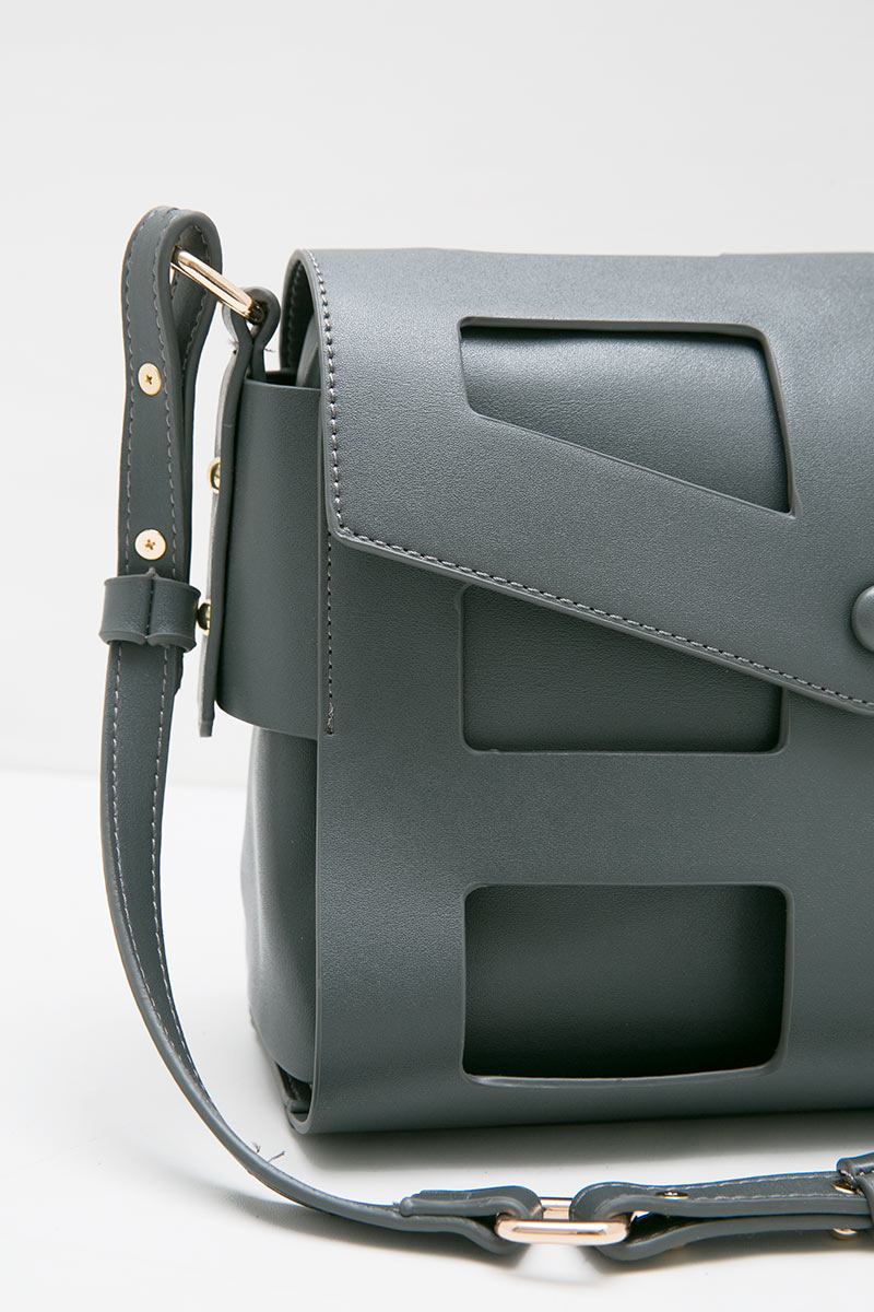 Sell Orin Decyta Laser Cut Sling Bag Grey Smallbags