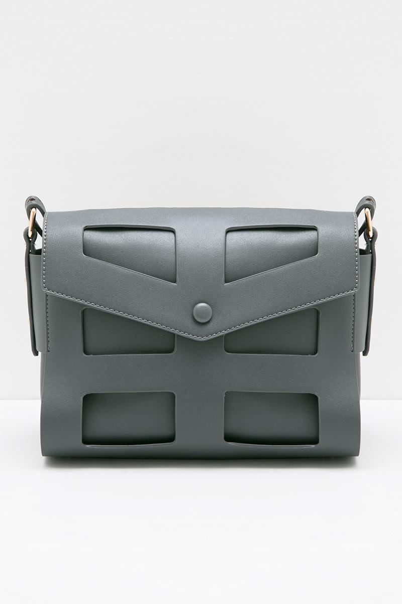 Sell Orin Decyta Laser Cut Sling Bag Grey Smallbags