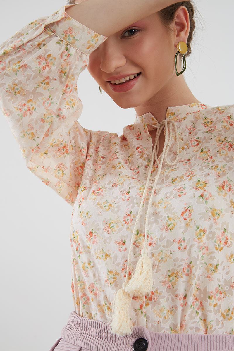 Sell Vineeta Boho Blouse Cream Blouse Berrybenka com