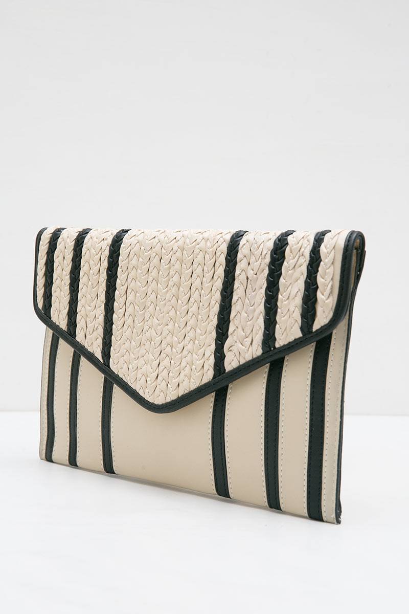 Sell Yolina Febitha Crochet Straw Clutches Beige Clutchbag