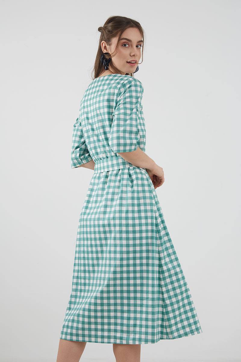 calvin klein gingham dress