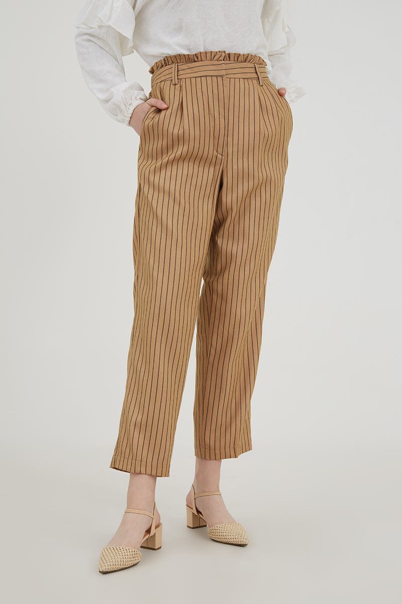 Sell Danela Stripe  Pants  Brown Long pants  Hijabenka com