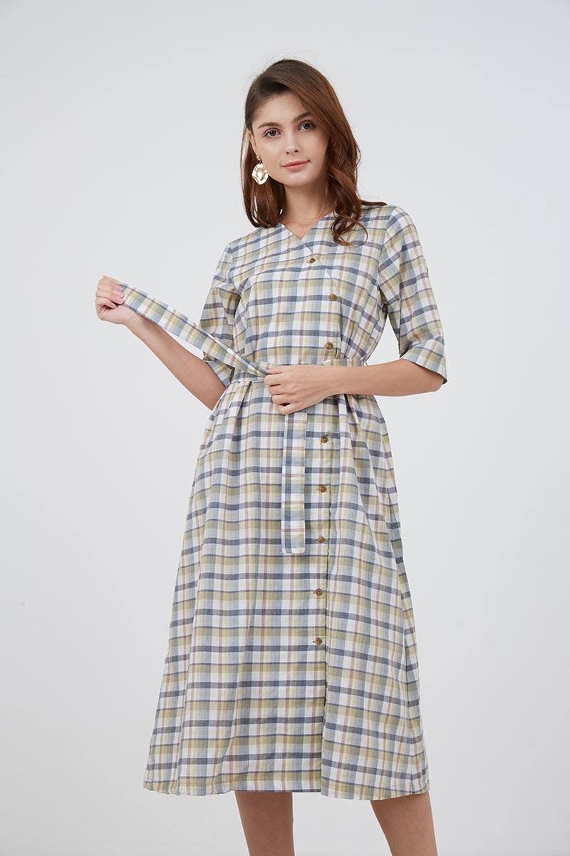 Sell Vinnea Gingham Dress Multicolor 