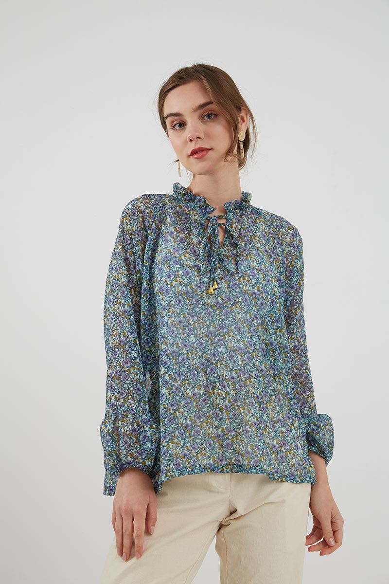 Sell Eva Chiffon Motif Blouse Multi 