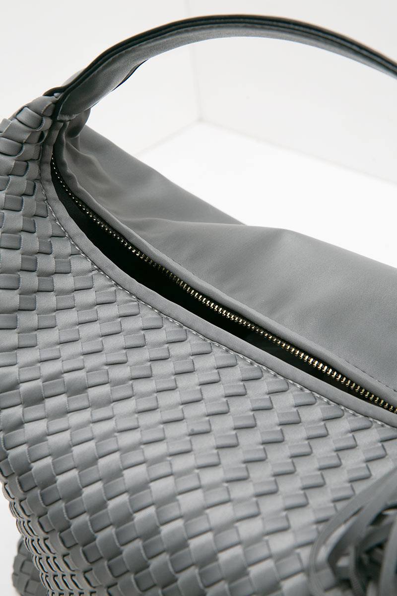 Sell Olivia Ocean Intrecciato Shoulder Bag Grey Bigbags