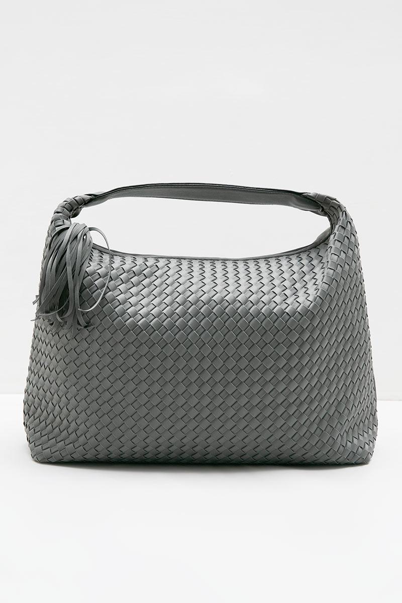 Sell Olivia Ocean Intrecciato Shoulder Bag Grey Bigbags