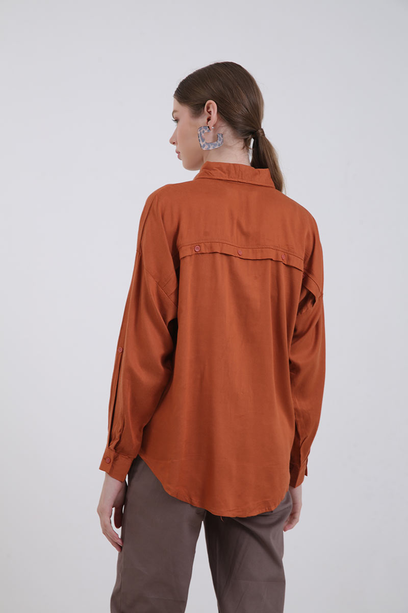 Sell Sofia Heina Basic Shirt Teracotta Women-shirts | Berrybenka.com