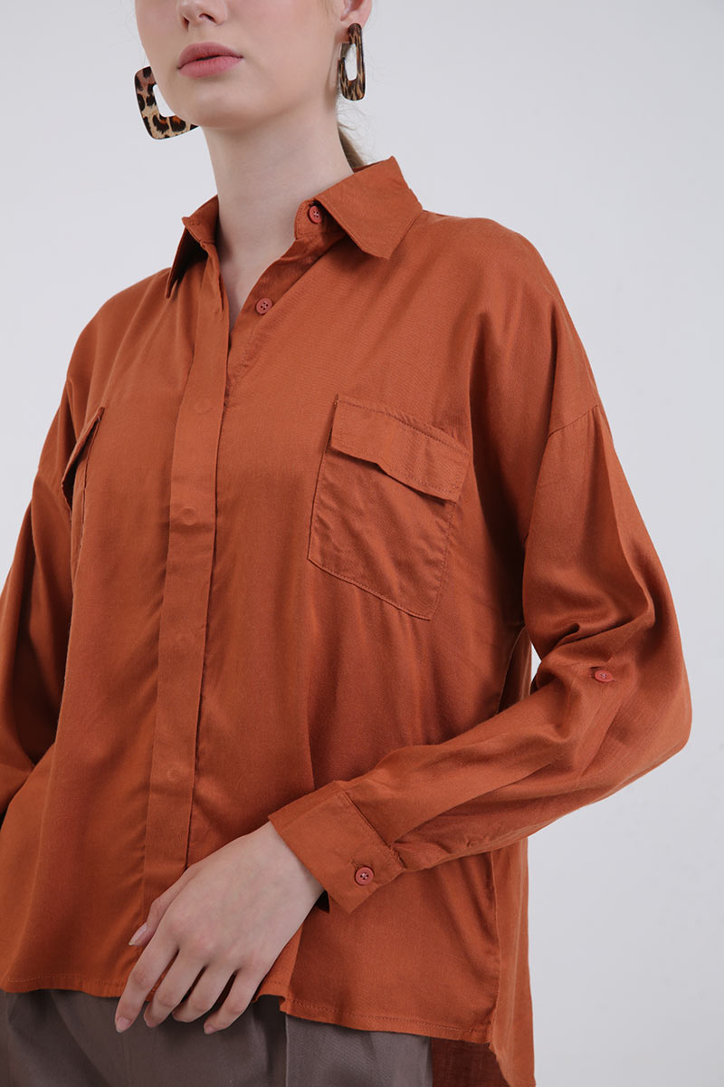 Sell Sofia Heina Basic Shirt Teracotta Women-shirts | Berrybenka.com